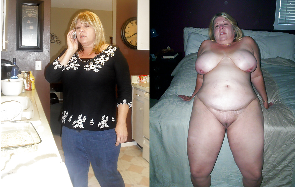 Wife Marie Dressed Undressed and Before After #9252831