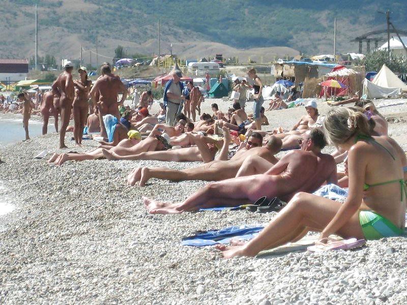 Divertimento sulla spiaggia nudista
 #2458559