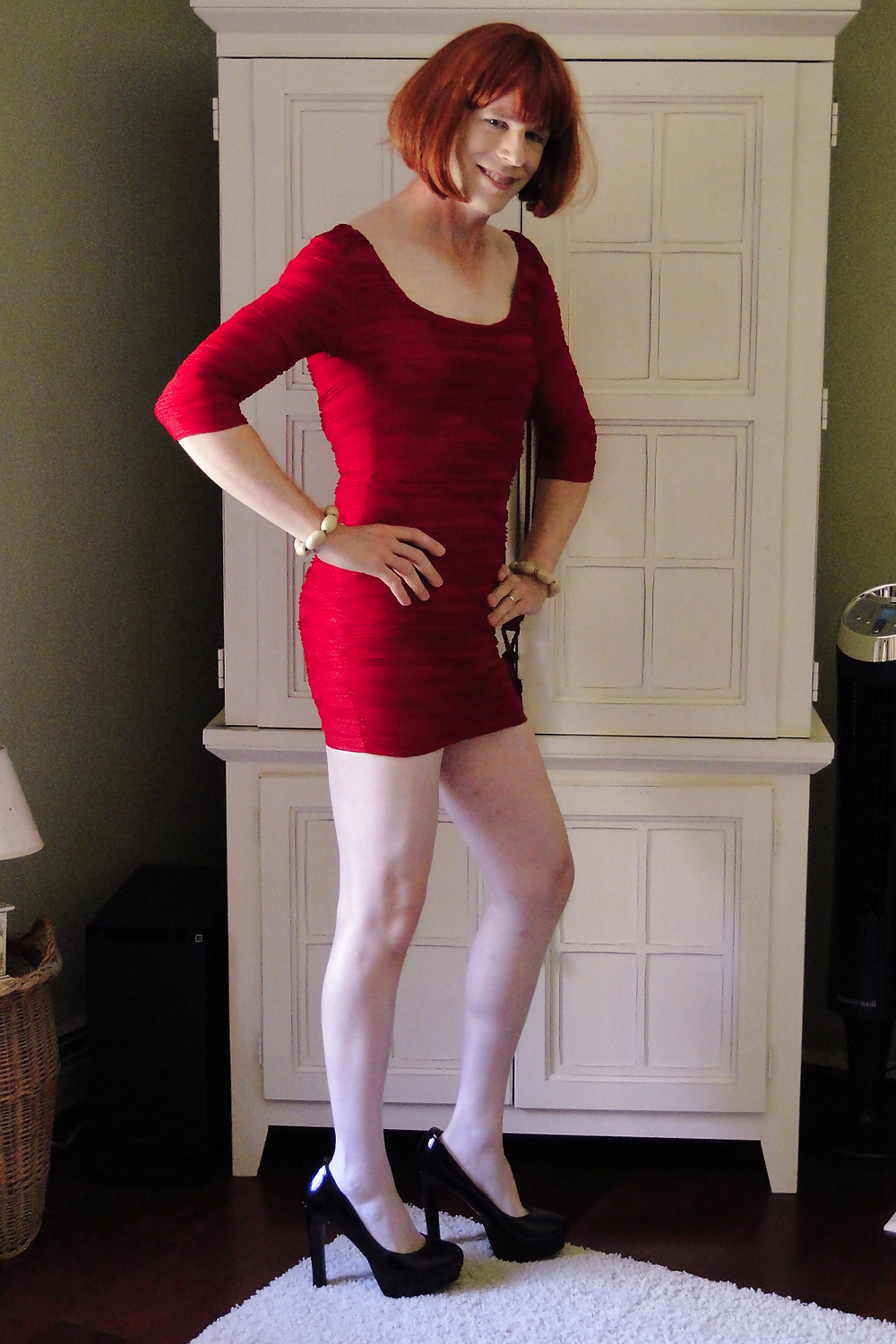 Red mini dress #10947993
