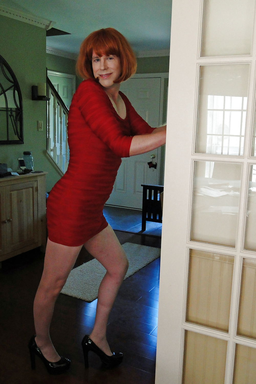 Red mini dress #10948026