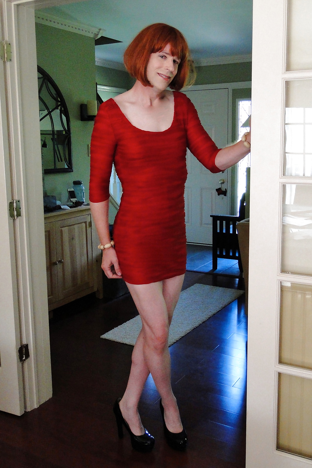 Red mini dress #10948061
