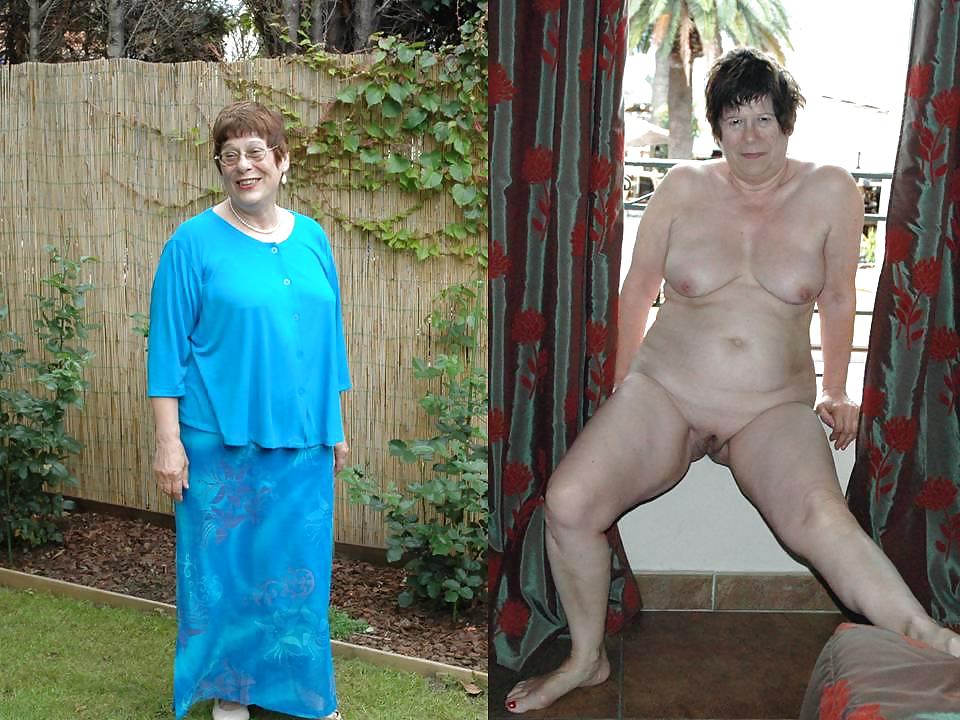 With and without clothes-mature couple. #14630358