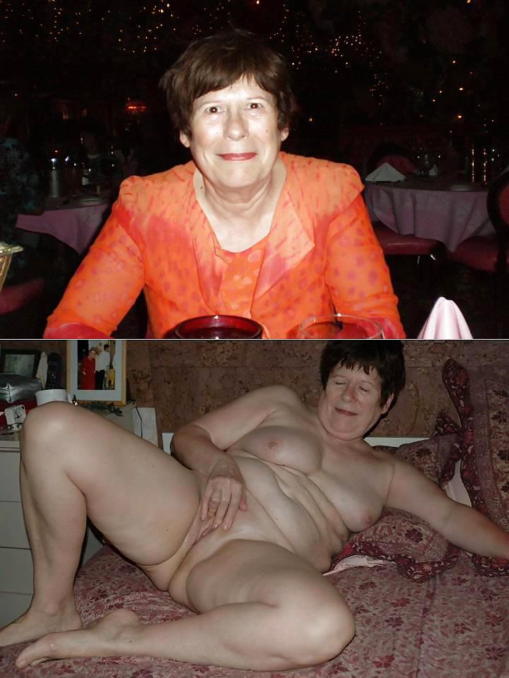 With and without clothes-mature couple. #14630365