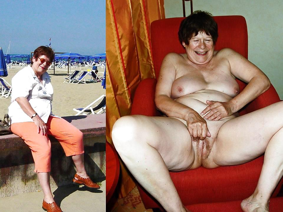 With and without clothes-mature couple. #14630390