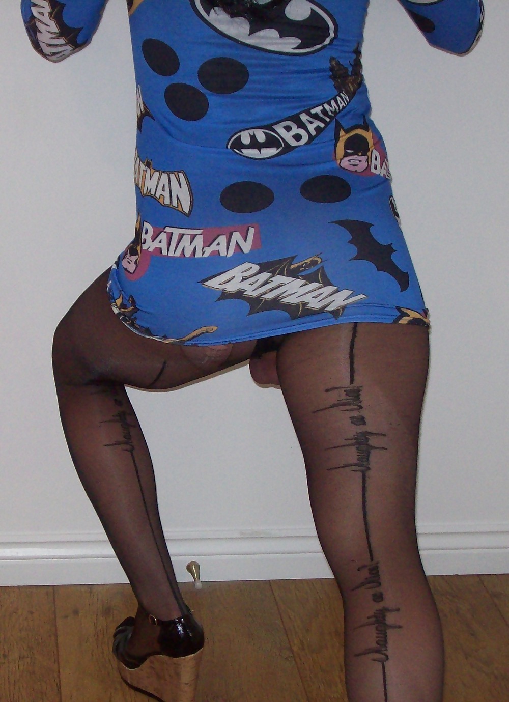 Chav Slut in Chavvy Batman Dress #17178002