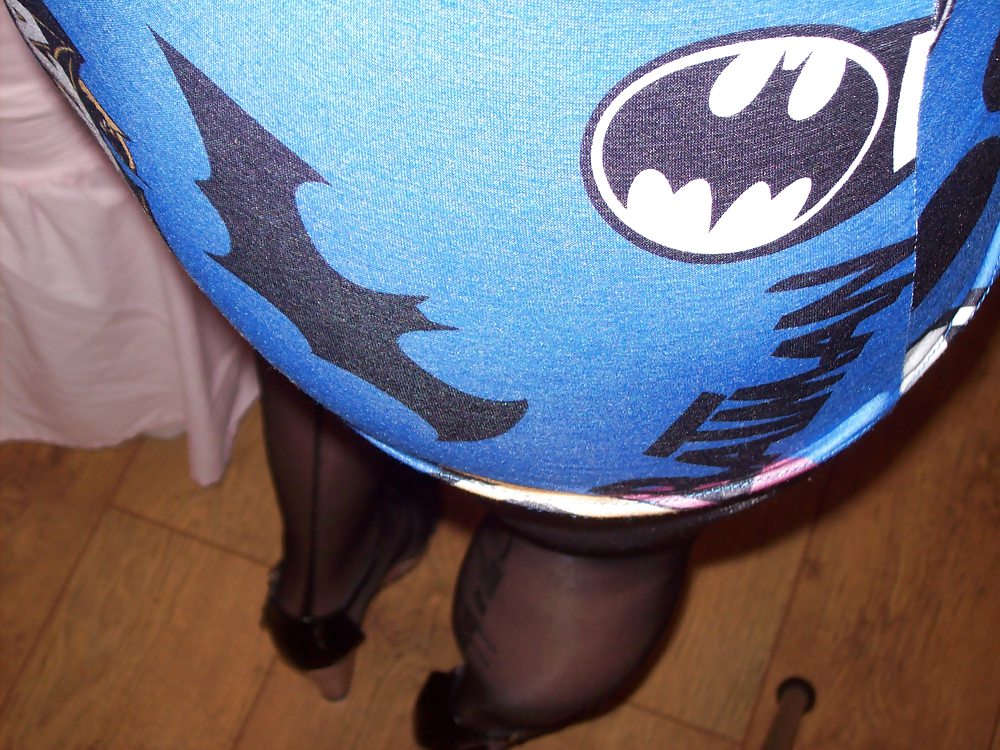 Chav Slut in Chavvy Batman Dress #17178014