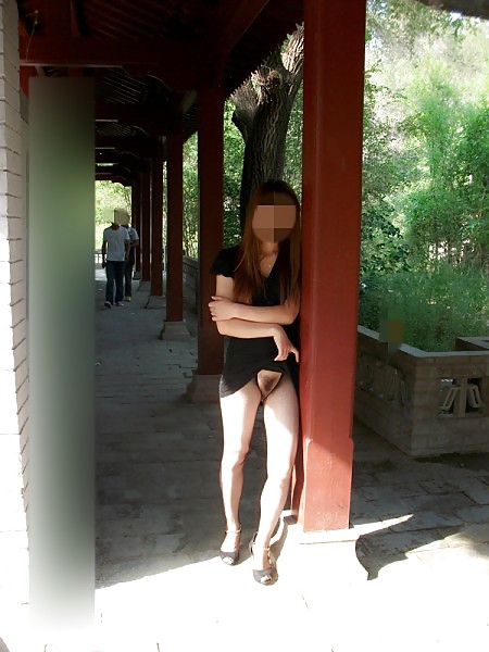 Asian Slut Wife Outdoors Again