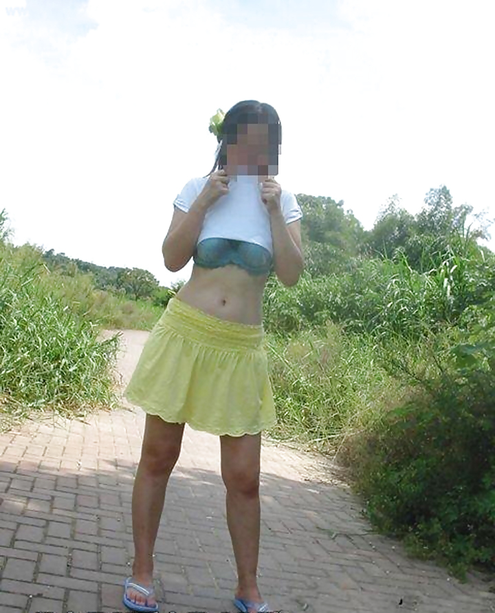 Korean girl flashing in public #11559808