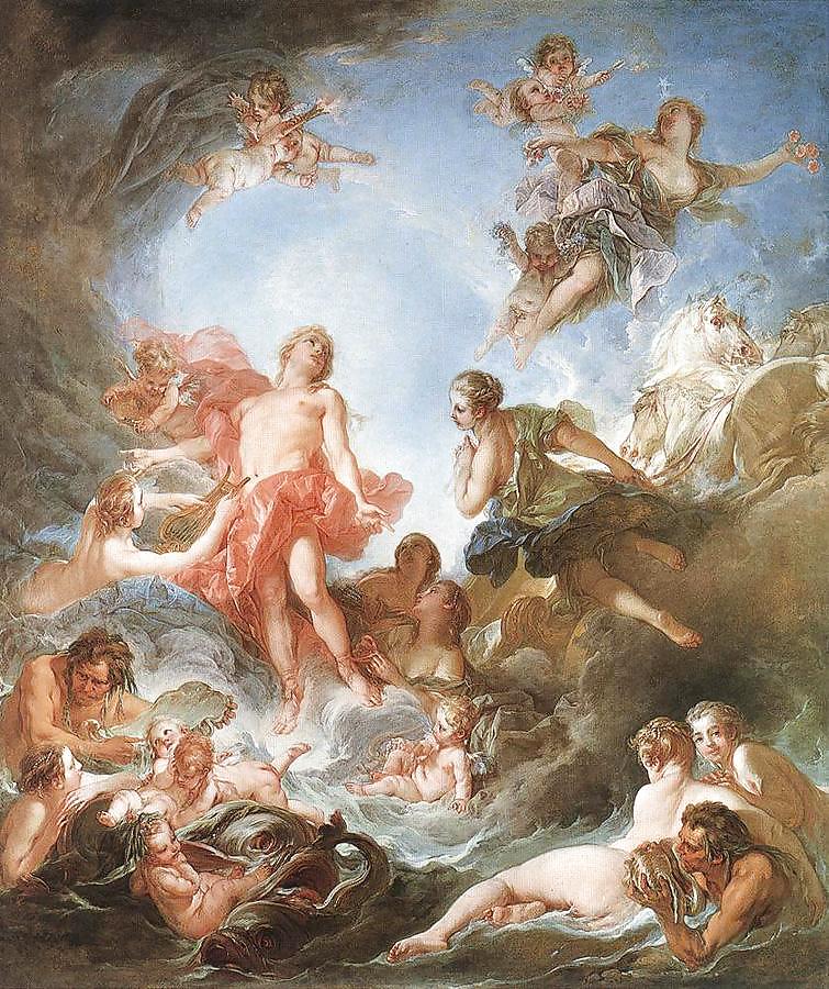 Painted Ero and Porn Art 10 - Francois Boucher #6578289