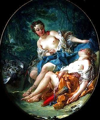 Painted Ero and Porn Art 10 - Francois Boucher #6578328