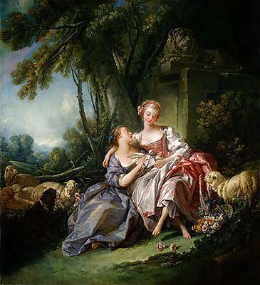 Painted Ero and Porn Art 10 - Francois Boucher #6578414