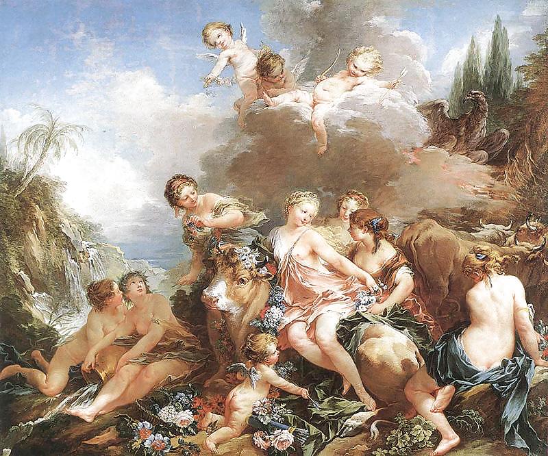 Painted Ero and Porn Art 10 - Francois Boucher #6578424