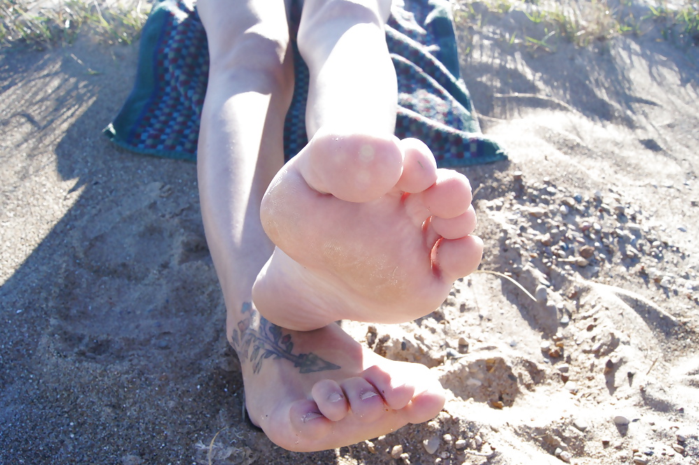 Candid Sandy Beach Feet Soles 2 #14005583