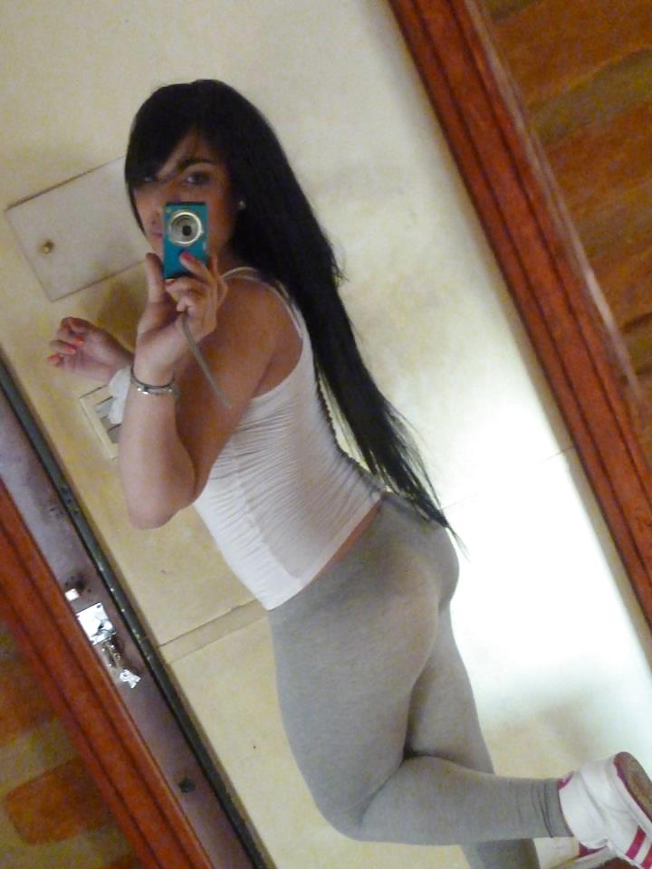 Big Bubble Butt Transexuelle En Leggings #19827318