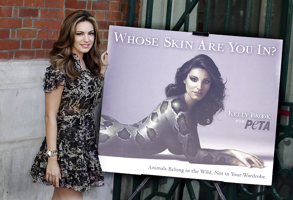 Kelly Brook leggy unveils her new PETA Campaign in London #6227216