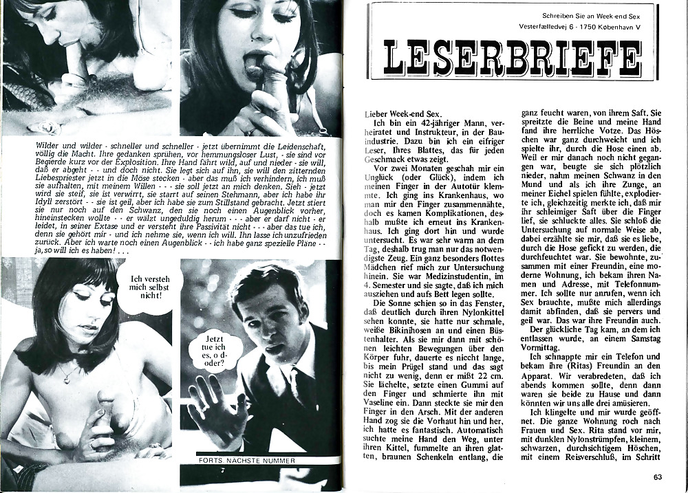 Vintage Magazines Samlet Week-end Sex 06 German #3169202