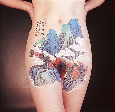 Einige Body Art Porn Bild Im Freien #19814216