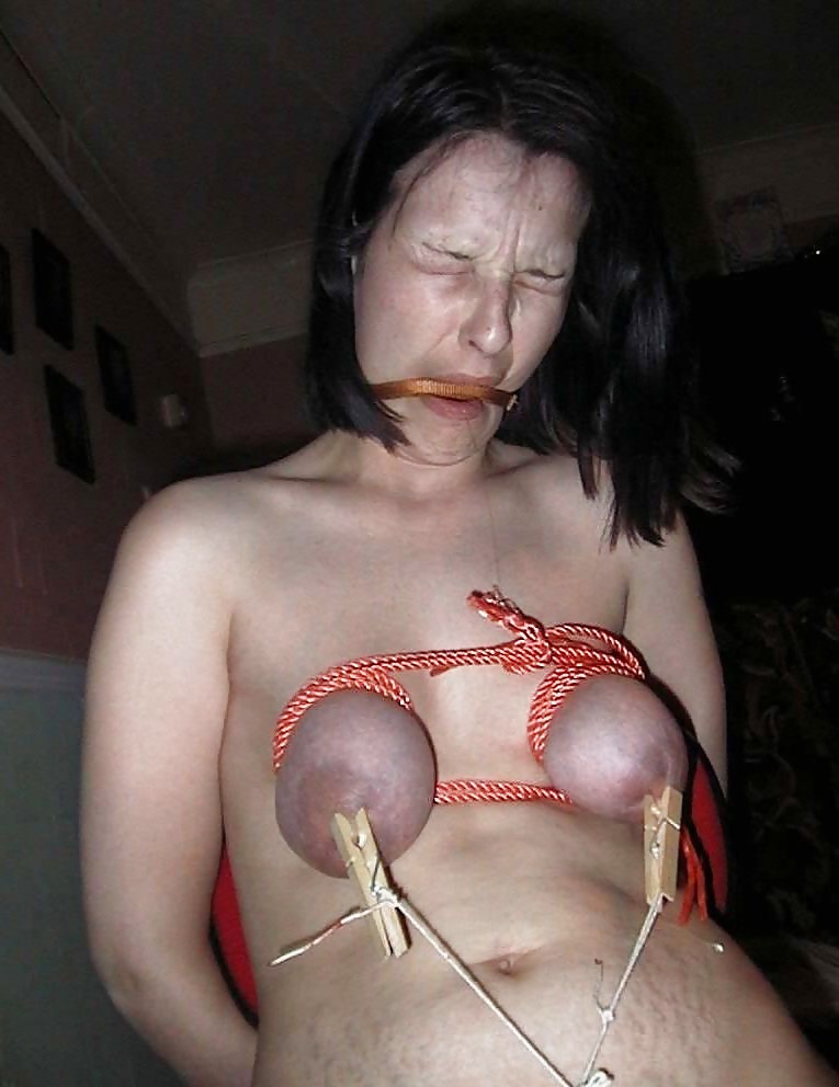 Bound Tied and Tortured Tits - BDSM Slaves #6816860