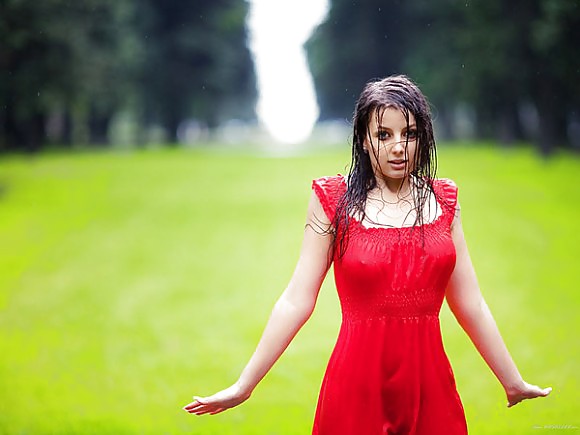 Babes in the rain, wet women, gorgeous.
 #17050568