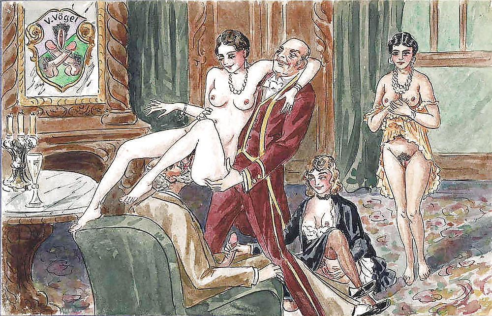 Them. Drawn Porn Art 17 - High Society Pleasures c. 1925 #16459423