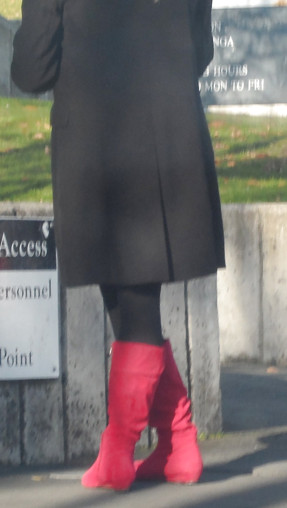 Voyeur Red Boots Milf #20065977