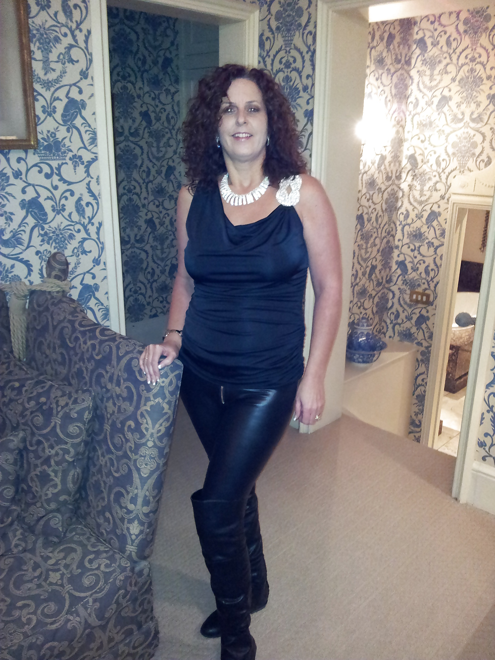 Tania getting ready to go out #16559896