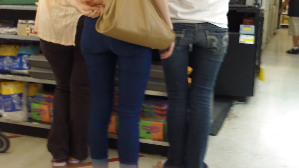 Ass & Mégots Joues Teen Lisses En Jeans #10511609