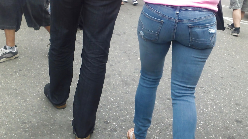 Ass & Mégots Joues Teen Lisses En Jeans #10512131