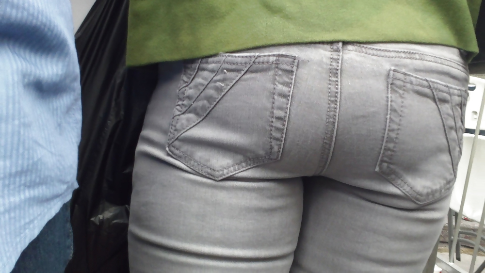 Ass & butts smooth teen cheeks in jeans  #10512787