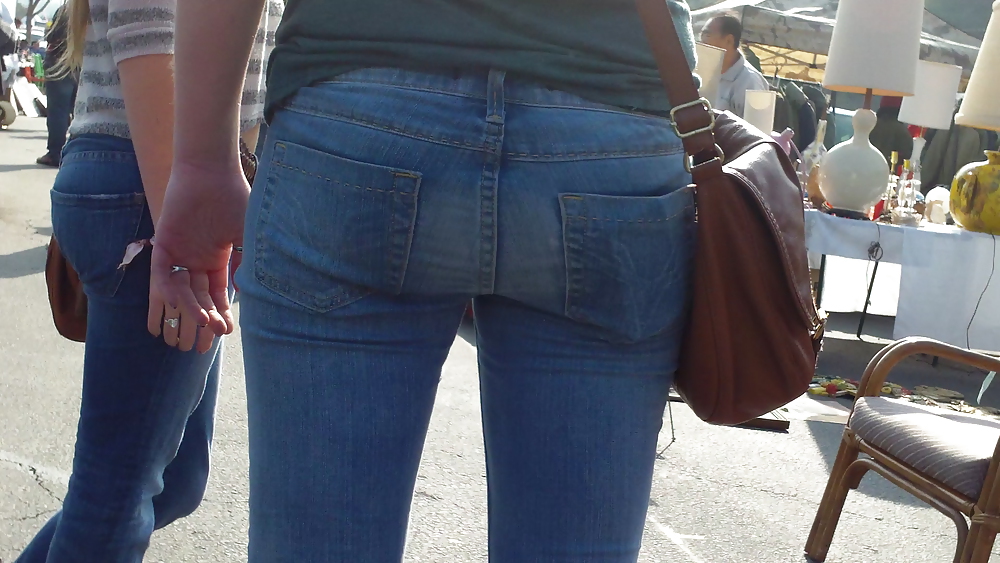 Ass & butts smooth teen cheeks in jeans  #10513167