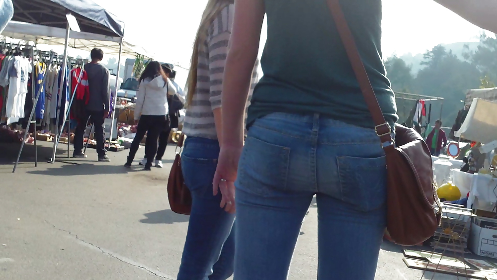 Ass & butts smooth teen cheeks in jeans  #10513191