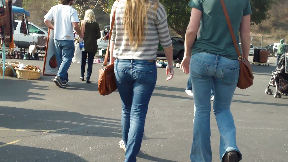 Ass & butts smooth teen cheeks in jeans  #10513231