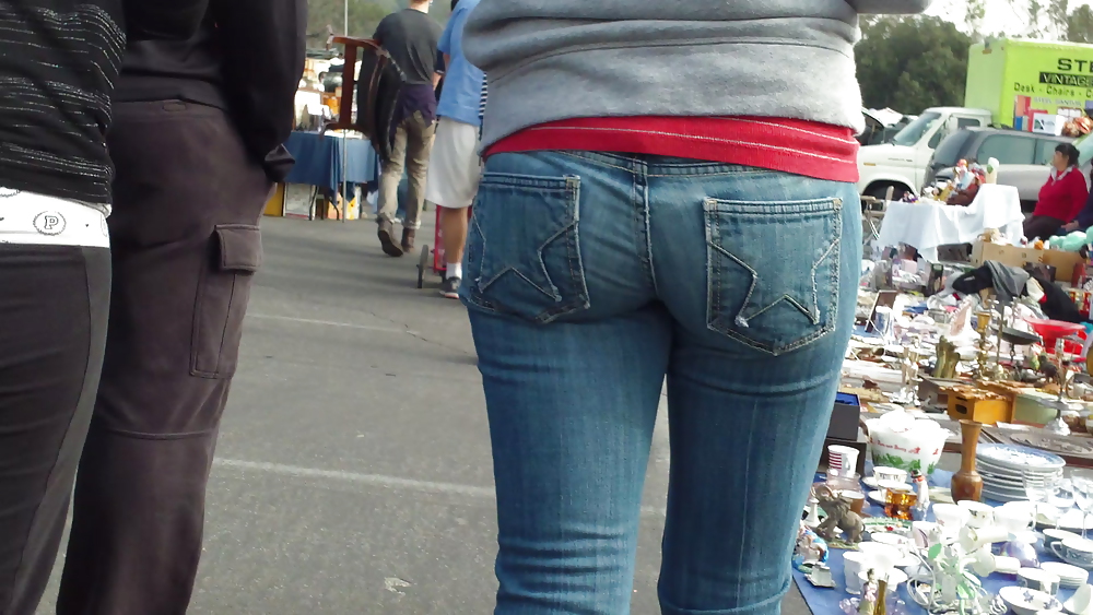 Ass & butts smooth teen cheeks in jeans  #10513250