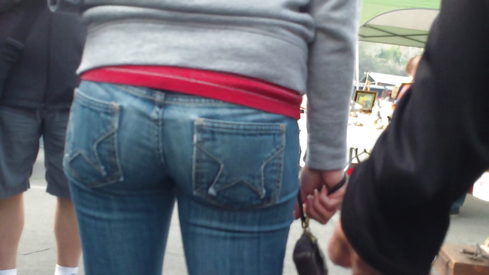 Ass & Mégots Joues Teen Lisses En Jeans #10513278