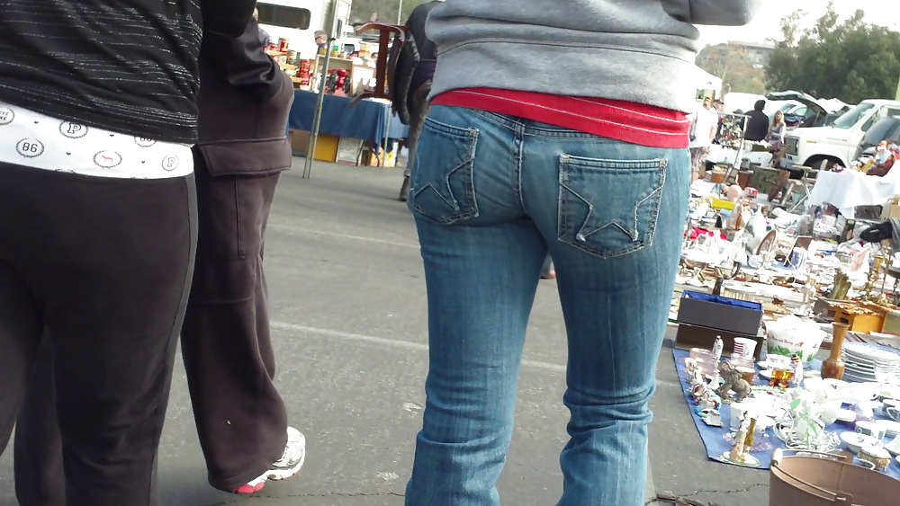 Ass & butts smooth teen cheeks in jeans  #10513309