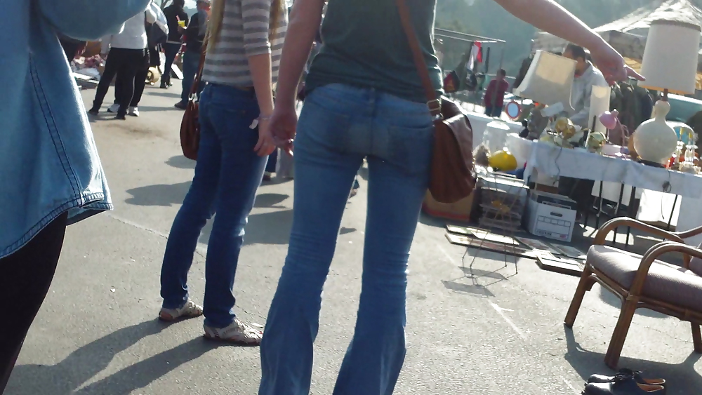 Ass & butts smooth teen cheeks in jeans  #10513364