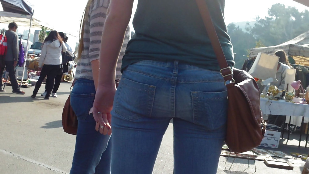 Ass & butts smooth teen cheeks in jeans  #10513373