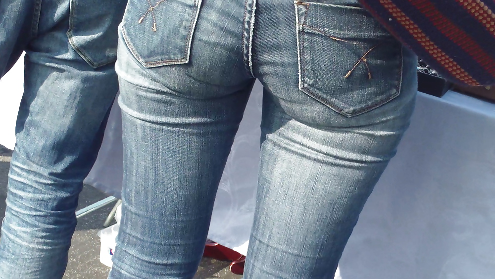 Ass & butts smooth teen cheeks in jeans  #10513467