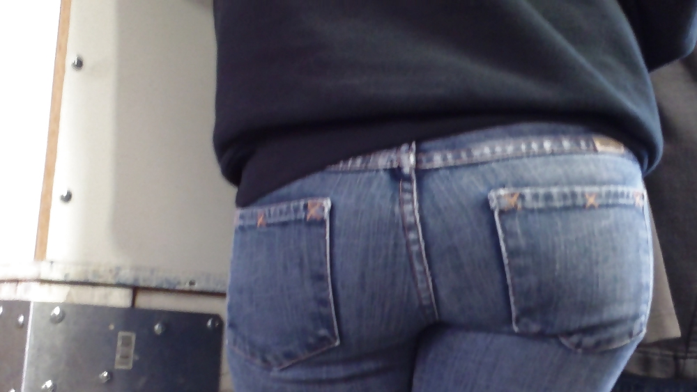 Ass & butts smooth teen cheeks in jeans  #10513515