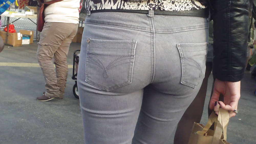Ass & butts smooth teen cheeks in jeans  #10513788