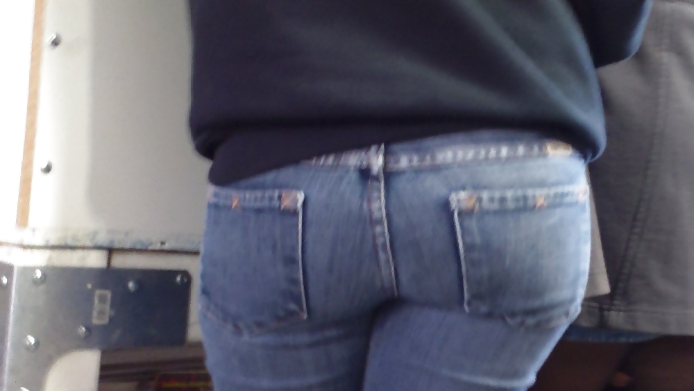 Ass & butts smooth teen cheeks in jeans  #10513979