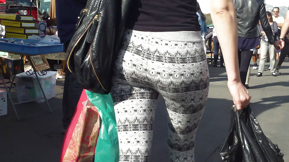 Hot sexy teen butt & ass in tight spandex  #8847658