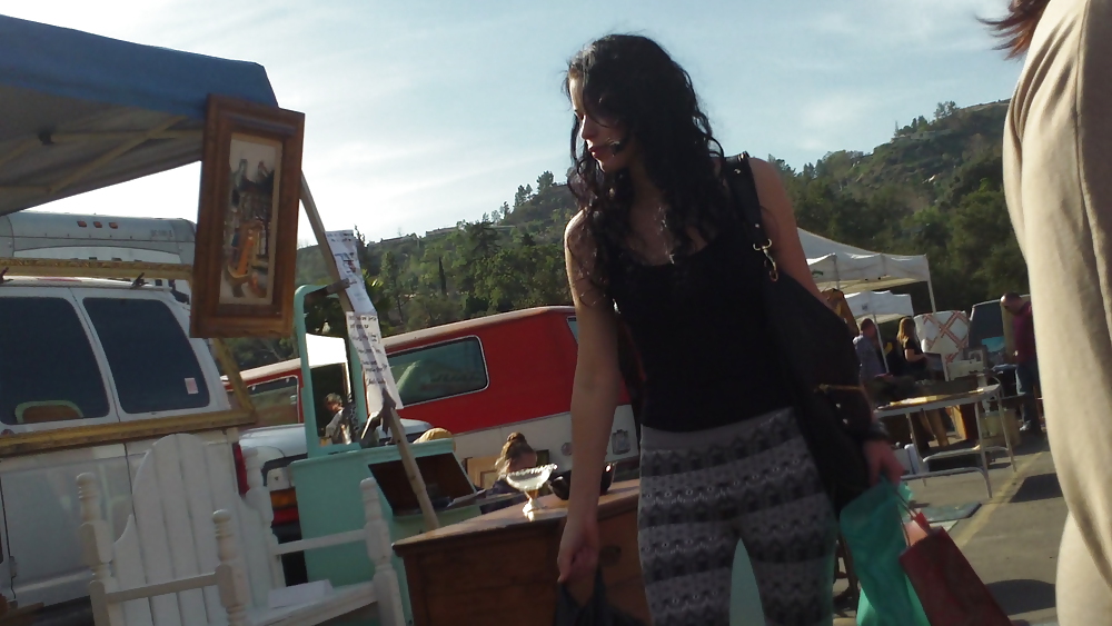 Hot sexy teen butt & ass in tight spandex  #8847673