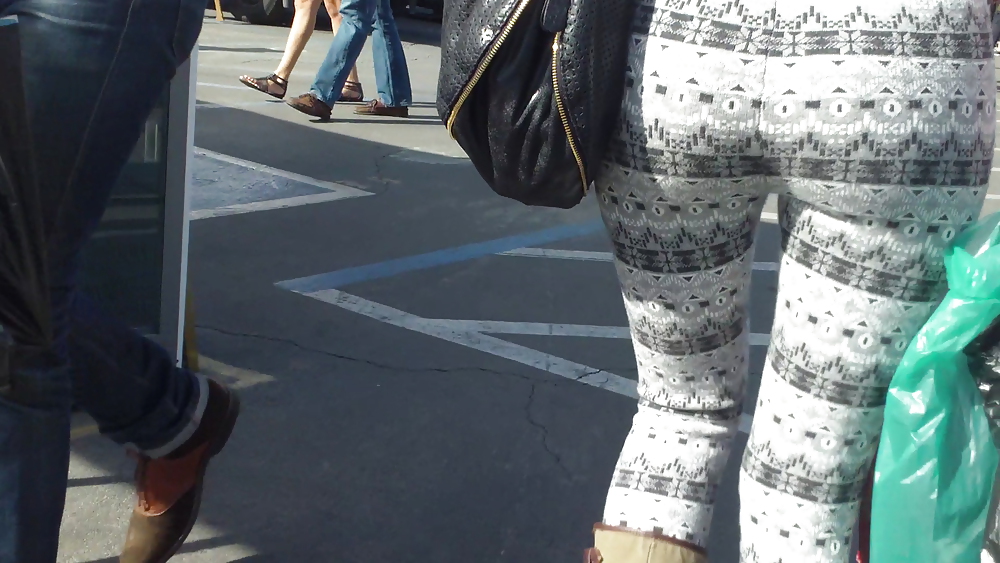 Hot sexy teen butt & ass in tight spandex  #8847735