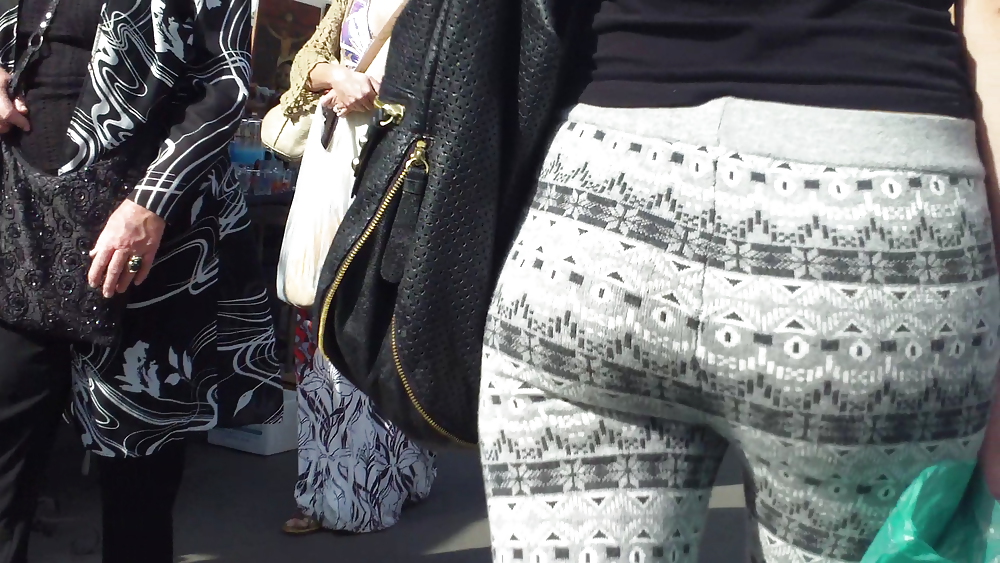 Hot sexy teen butt & ass in tight spandex  #8847748