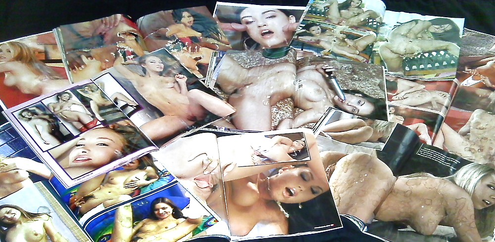 Here they are! All my cum stained magazines. Want them? #21105866