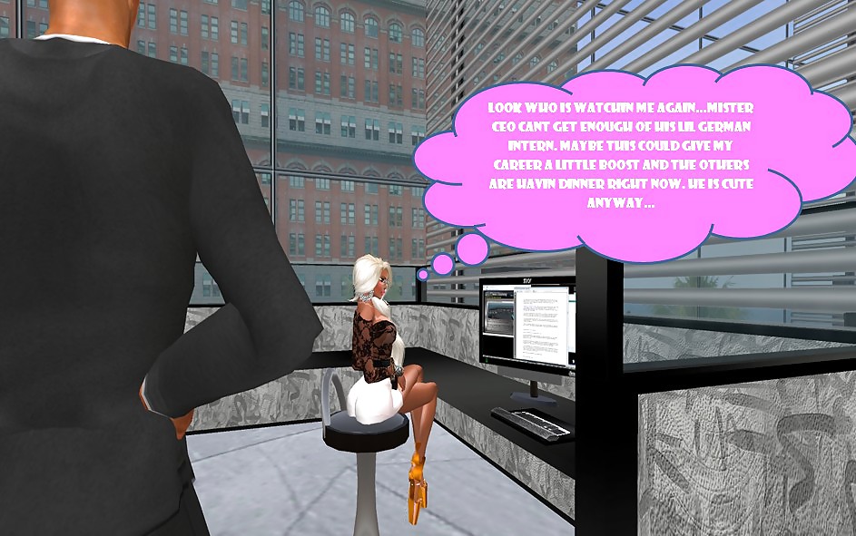 Blond Business Bitch Barbie Fucked in Office #12918578