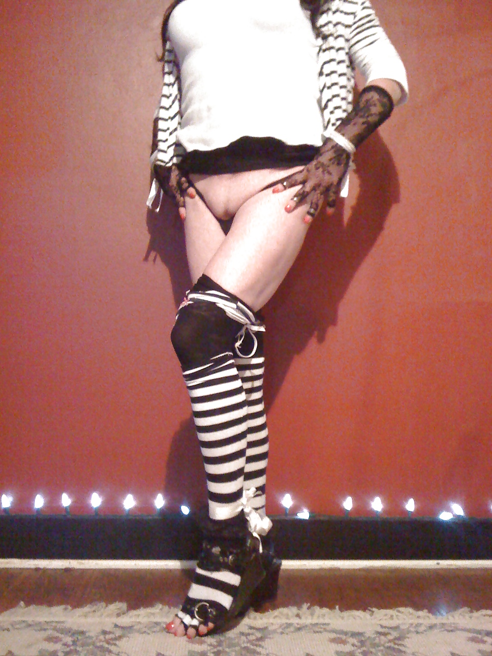 Schwarzen Und Weißen Streifen Ausgesetzt #20944376