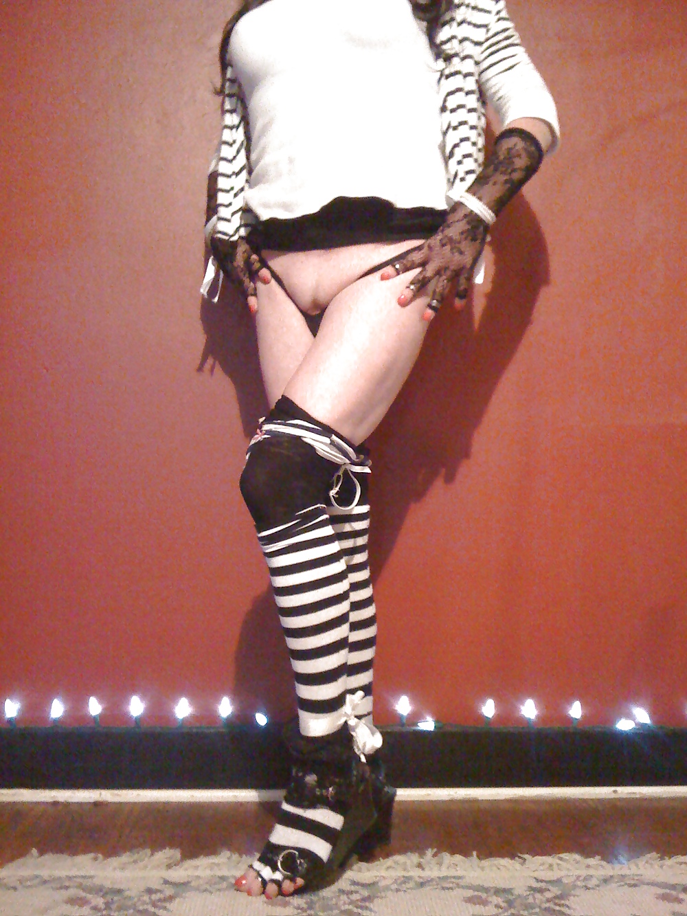 Schwarzen Und Weißen Streifen Ausgesetzt #20944395