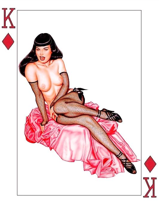 Erotic Playing Cards 6 - Betty Page for  #14009322